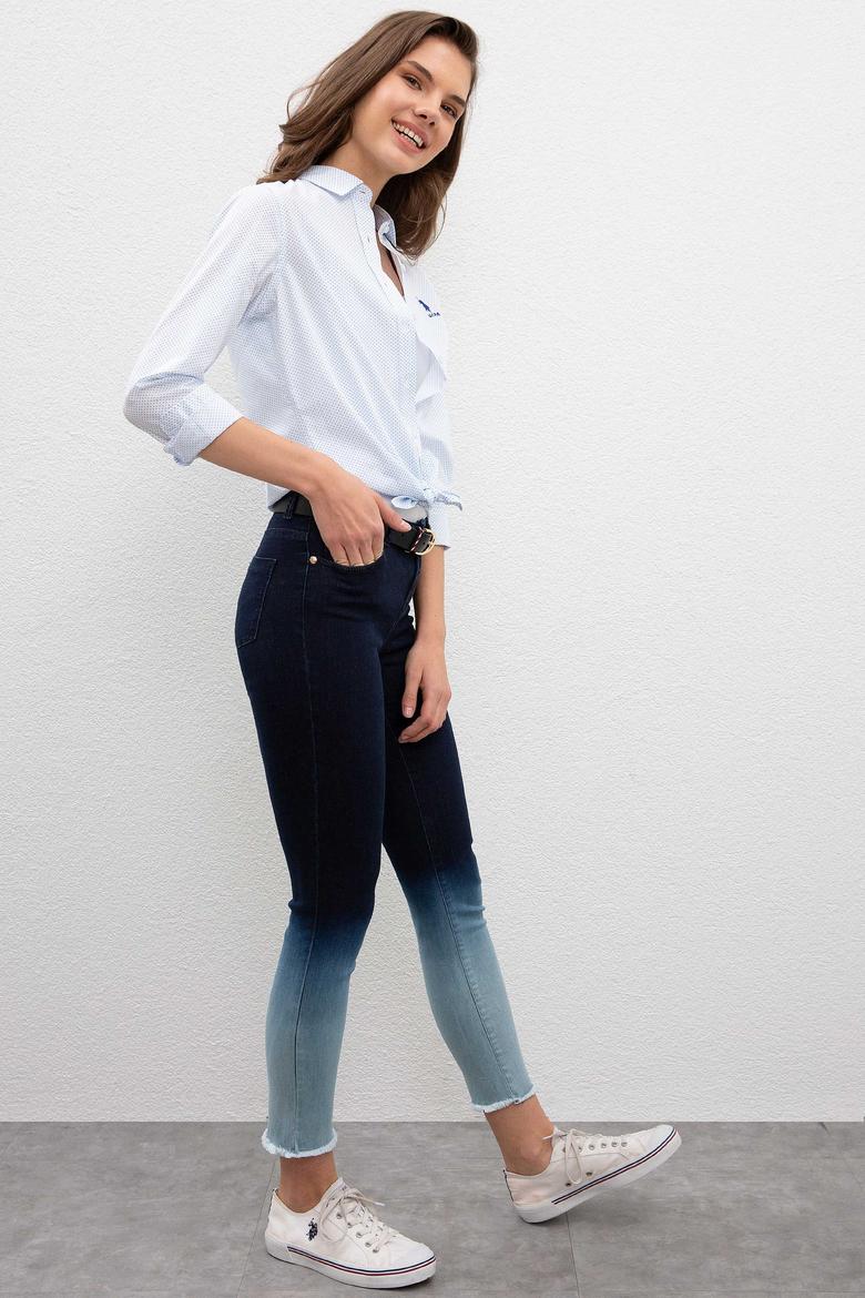 Kadın Mavi Jean Pantolon - 50202837002