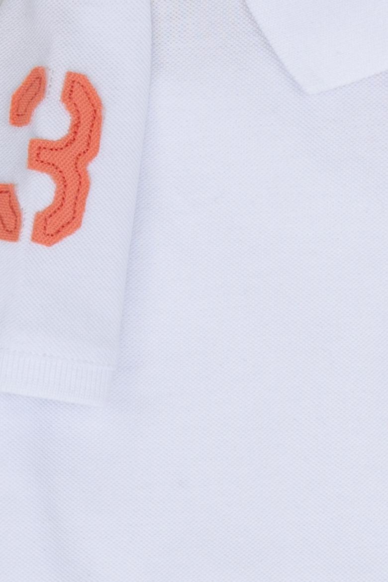 Çocuk Beyaz Bisiklet Yaka Tişört - 50199930045