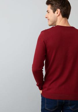 Erkek Kırmızı Triko Kazak - 50192671033