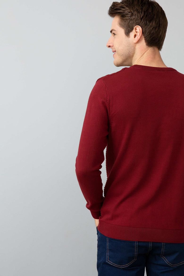 Erkek Kırmızı Triko Kazak - 50192671033