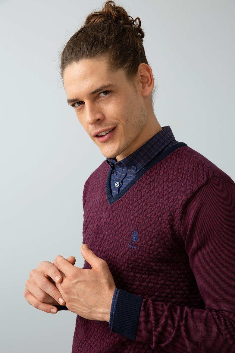 Erkek Lacivert Standart Kazak - 50202505001