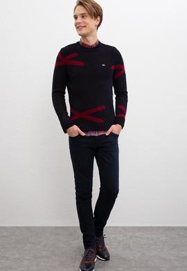 Erkek Lacivert Kazak - 50207538030