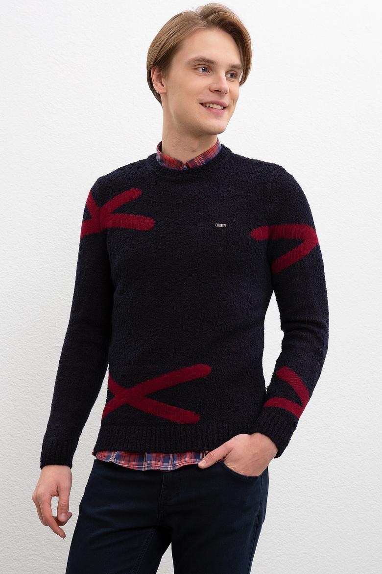 Erkek Lacivert Kazak