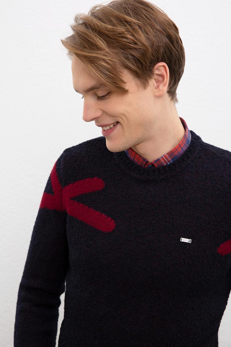 Erkek Lacivert Kazak - 50207538030