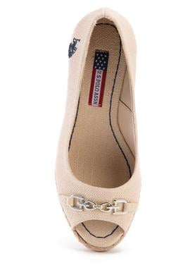 Kadın Beyaz Dolgu Topuklu Ayakkabı - 50201836017