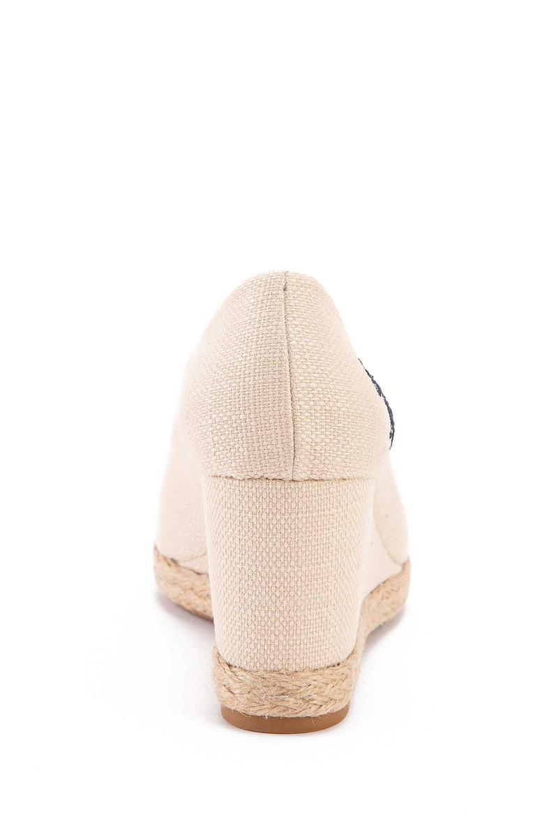 Kadın Beyaz Dolgu Topuklu Ayakkabı - 50201836017