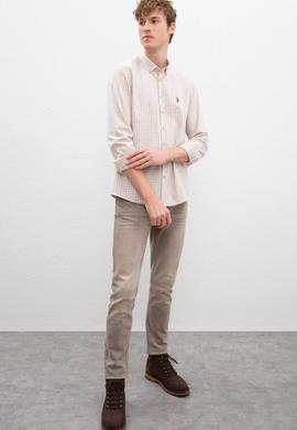 Erkek Beyaz Gömlek Uzunkol - 50220258001