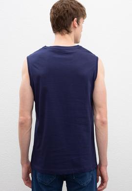 Erkek Lacivert T-shirt - 50205334016