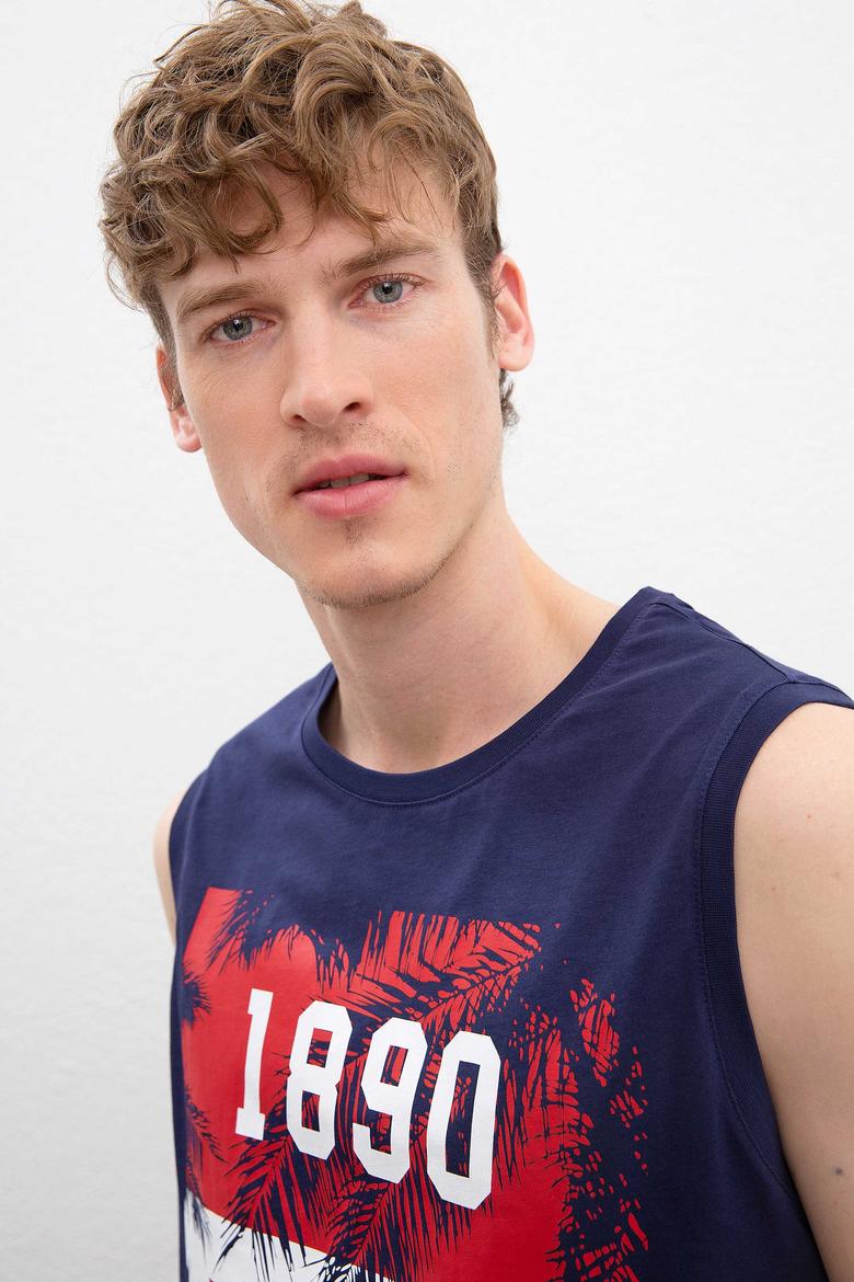 Erkek Lacivert T-shirt - 50205334016