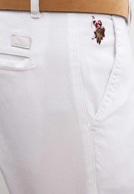 Erkek Beyaz Kanvas Pantolon - 50198852041