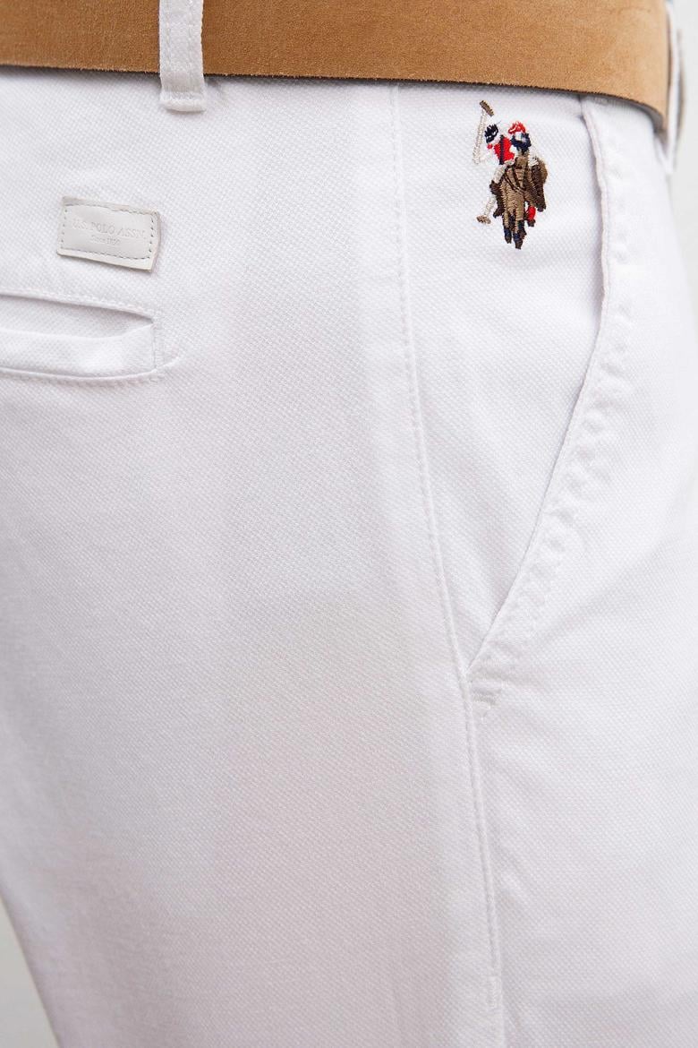 Erkek Beyaz Kanvas Pantolon - 50198852041