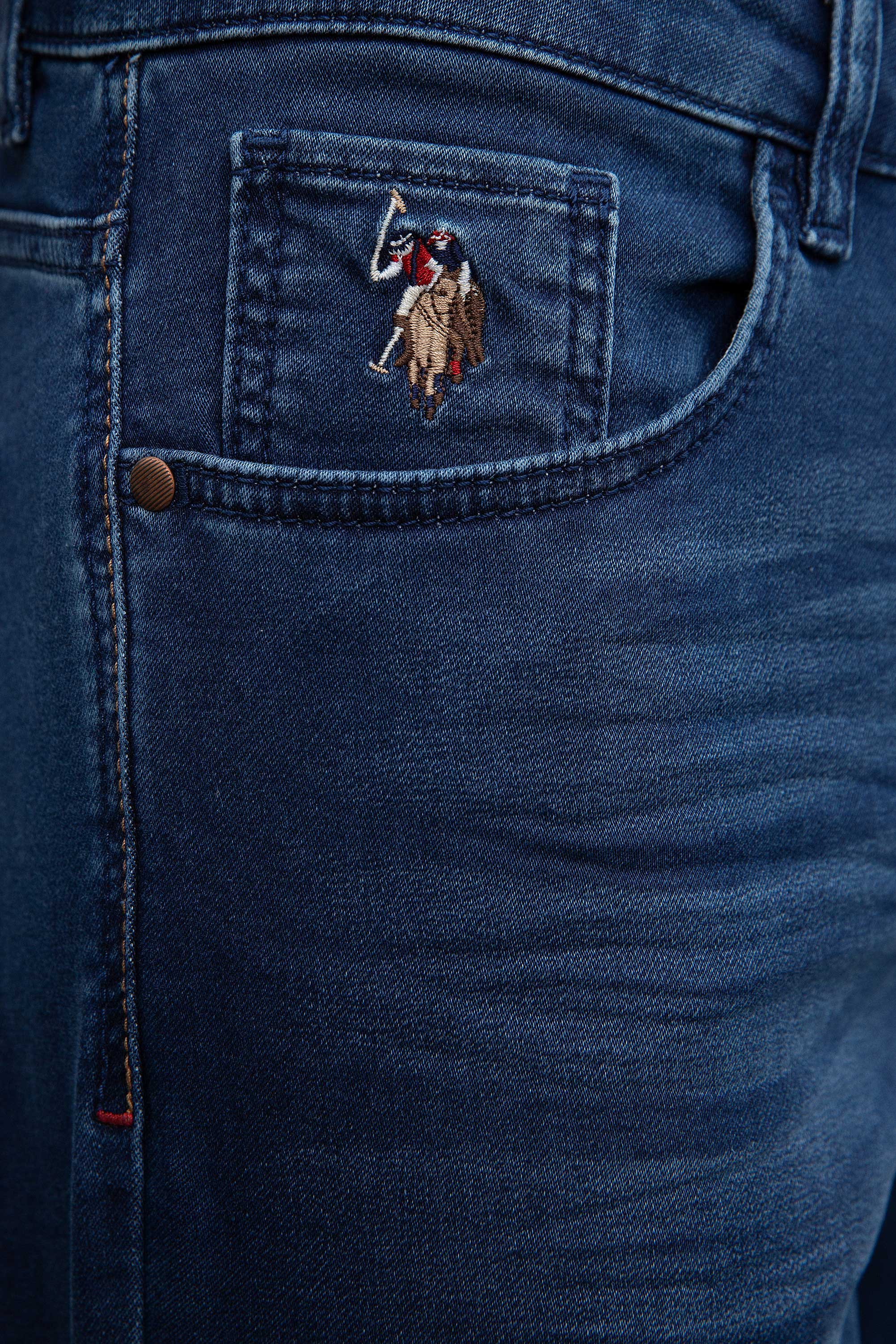 Erkek Mavi Denim Pantolon - Image 4