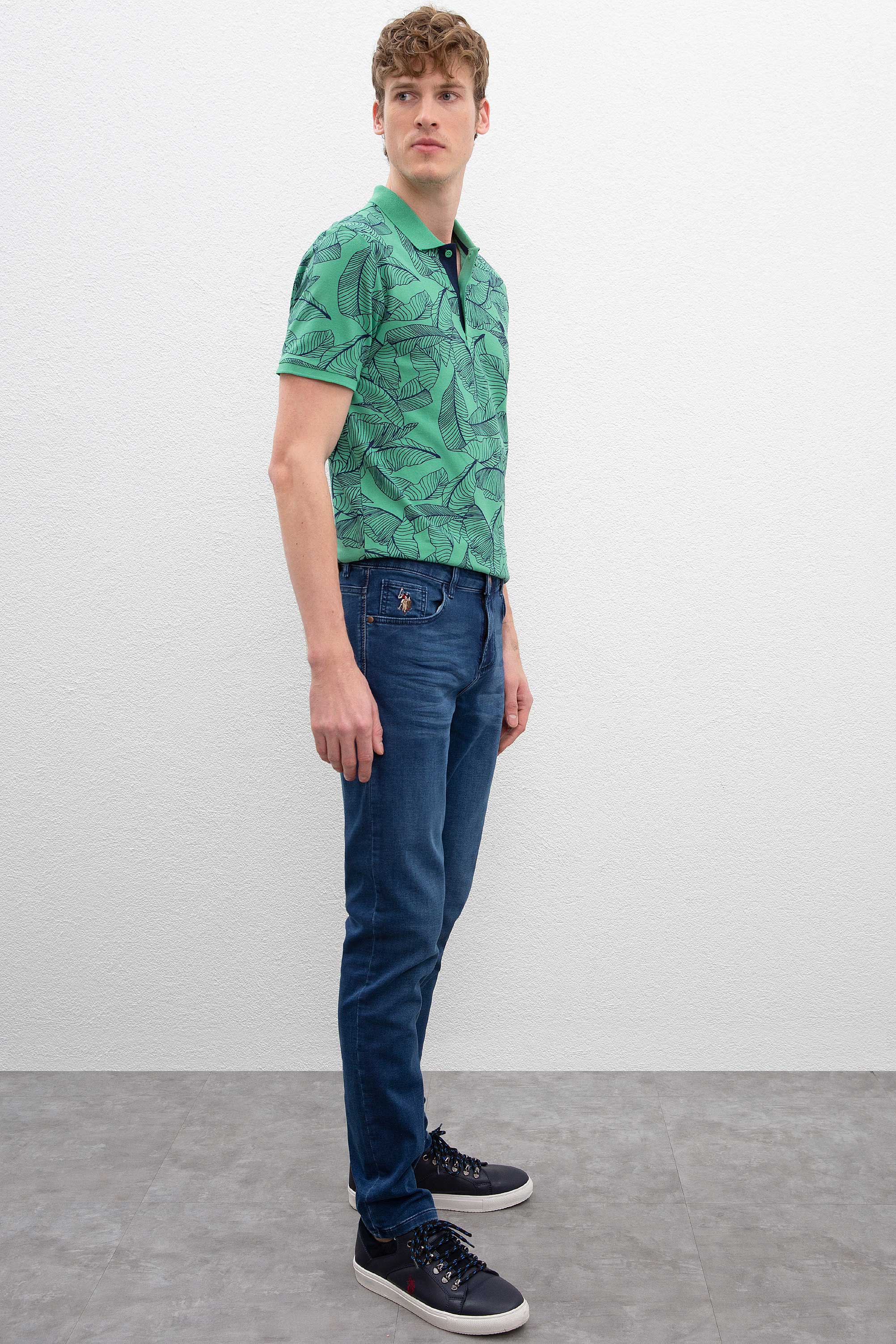 Erkek Mavi Denim Pantolon - Image 2