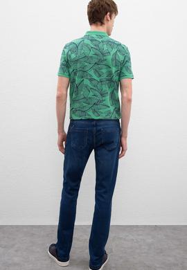 Erkek Mavi Denim Pantolon - 50199735015