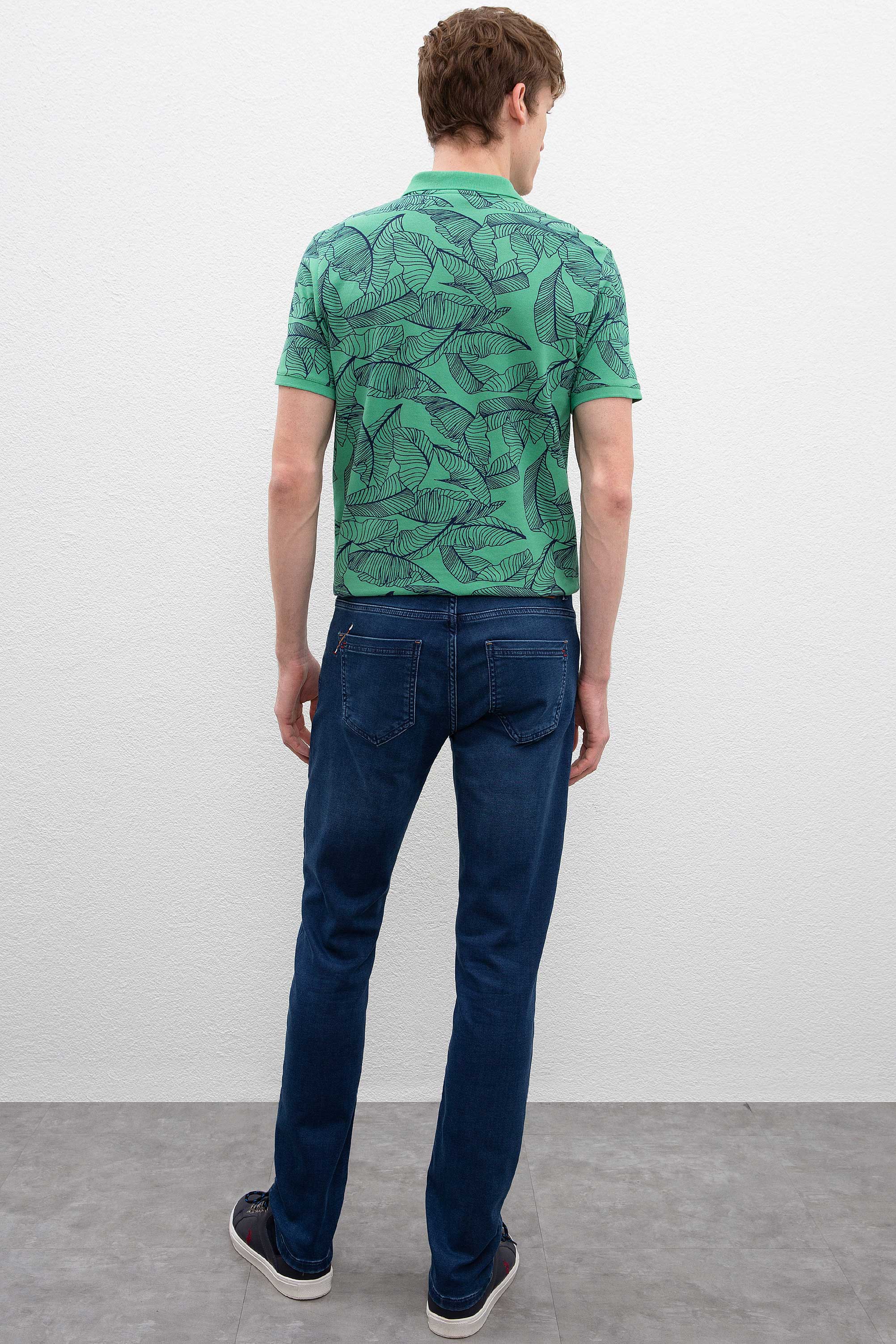 Erkek Mavi Denim Pantolon - Image 3