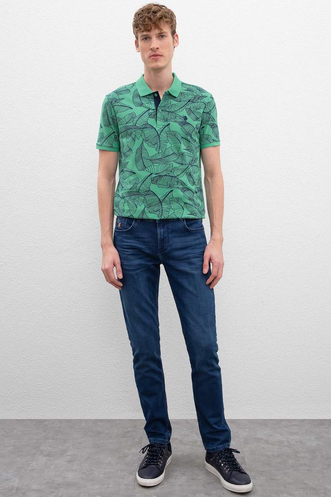 Erkek Mavi Denim Pantolon