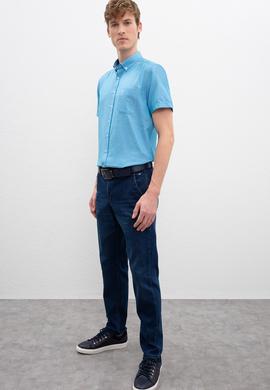 Erkek Mavi Denim Pantolon - 50199835017