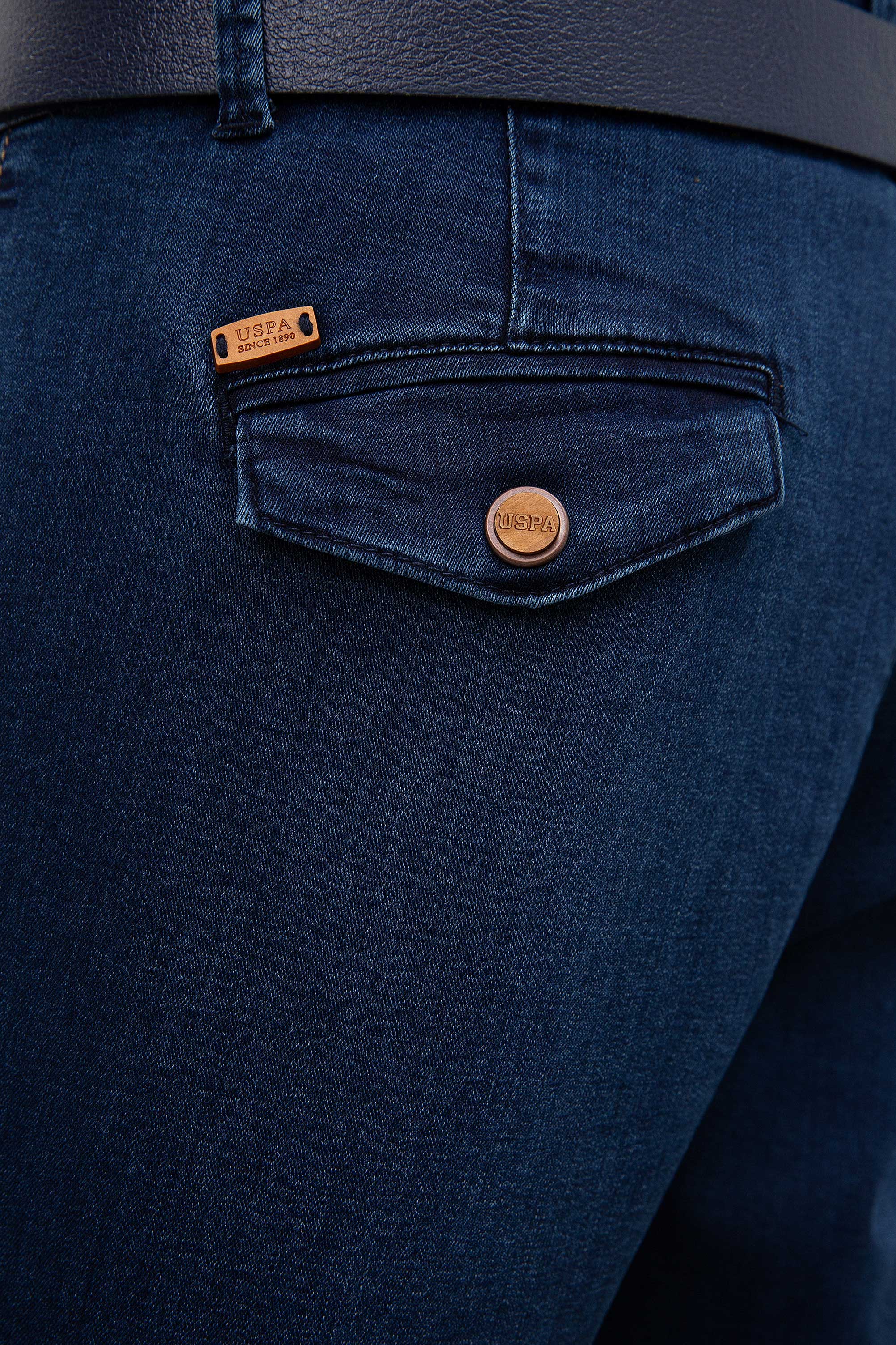 Erkek Mavi Denim Pantolon - Image 4