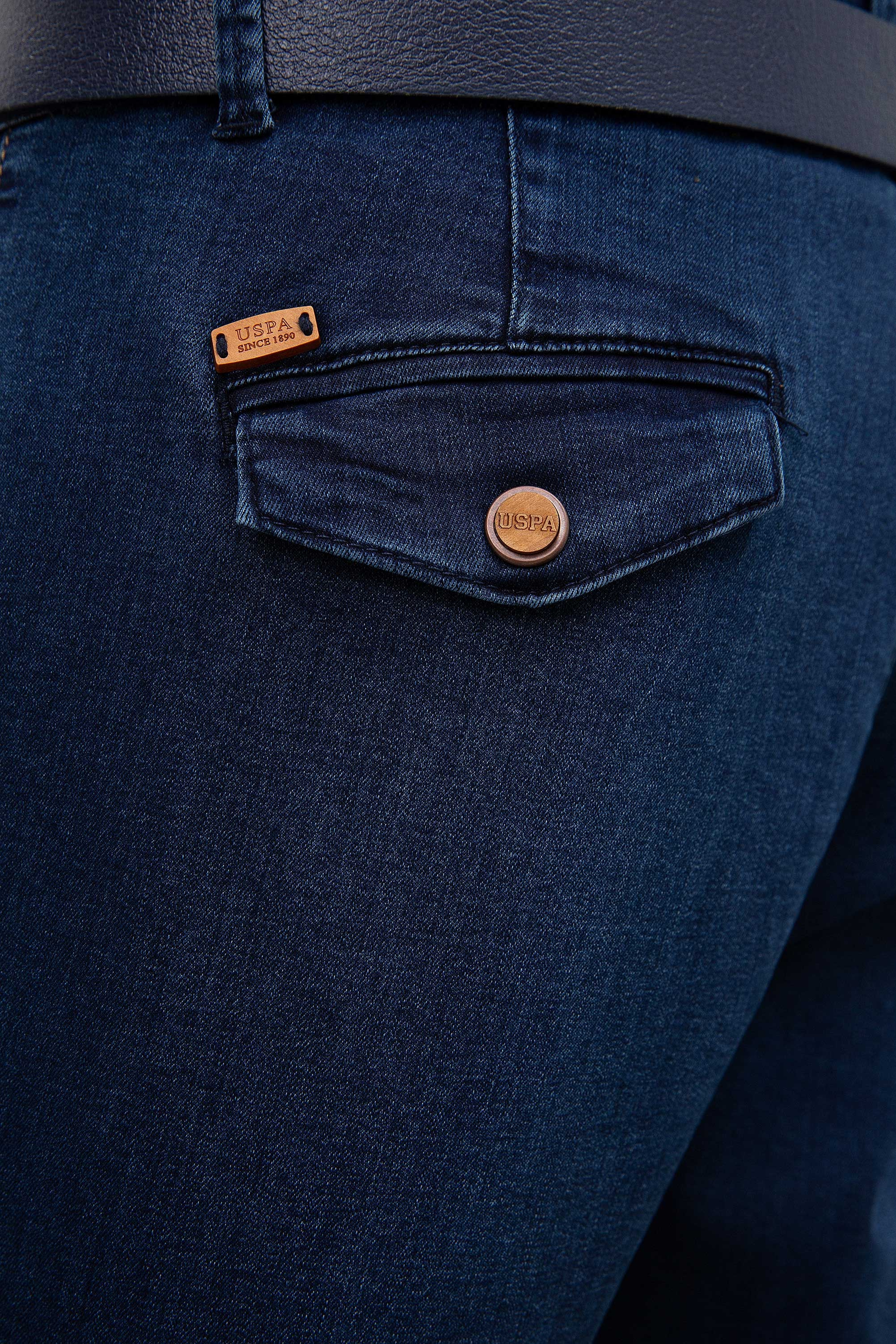 Erkek Mavi Denim Pantolon