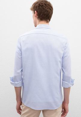 Erkek Mavi Gömlek Uzunkol - 50221340011