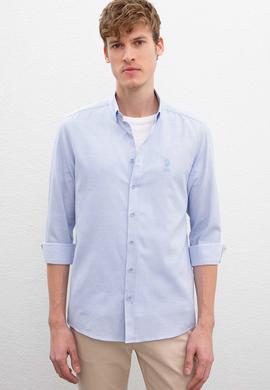 Erkek Mavi Gömlek Uzunkol - 50221340011