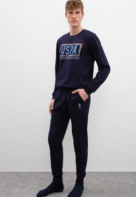 Erkek Lacivert Deri Mont Kaban - 50223335004