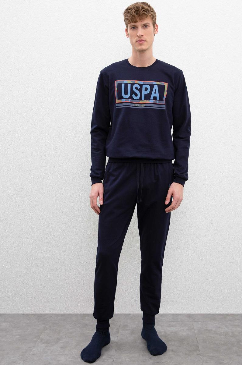 Erkek Lacivert Deri Mont Kaban