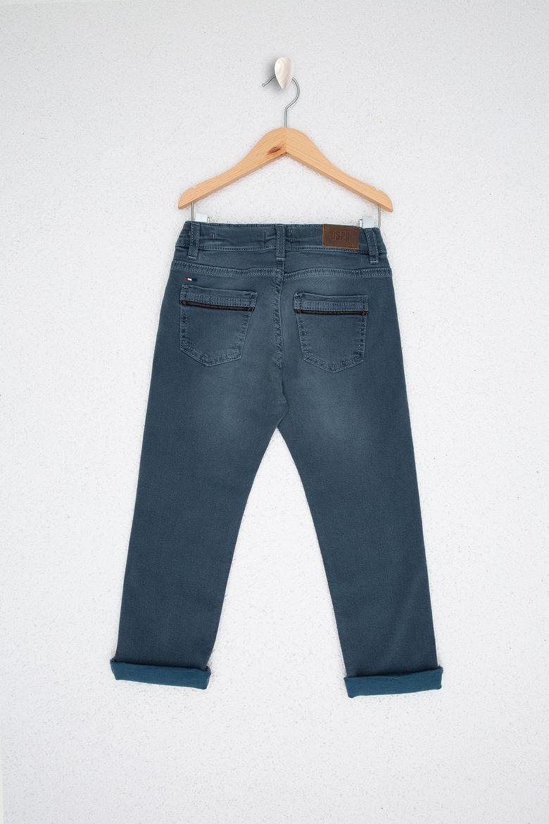 Erkek Çocuk Gri Denim Pantolon - 50208126003