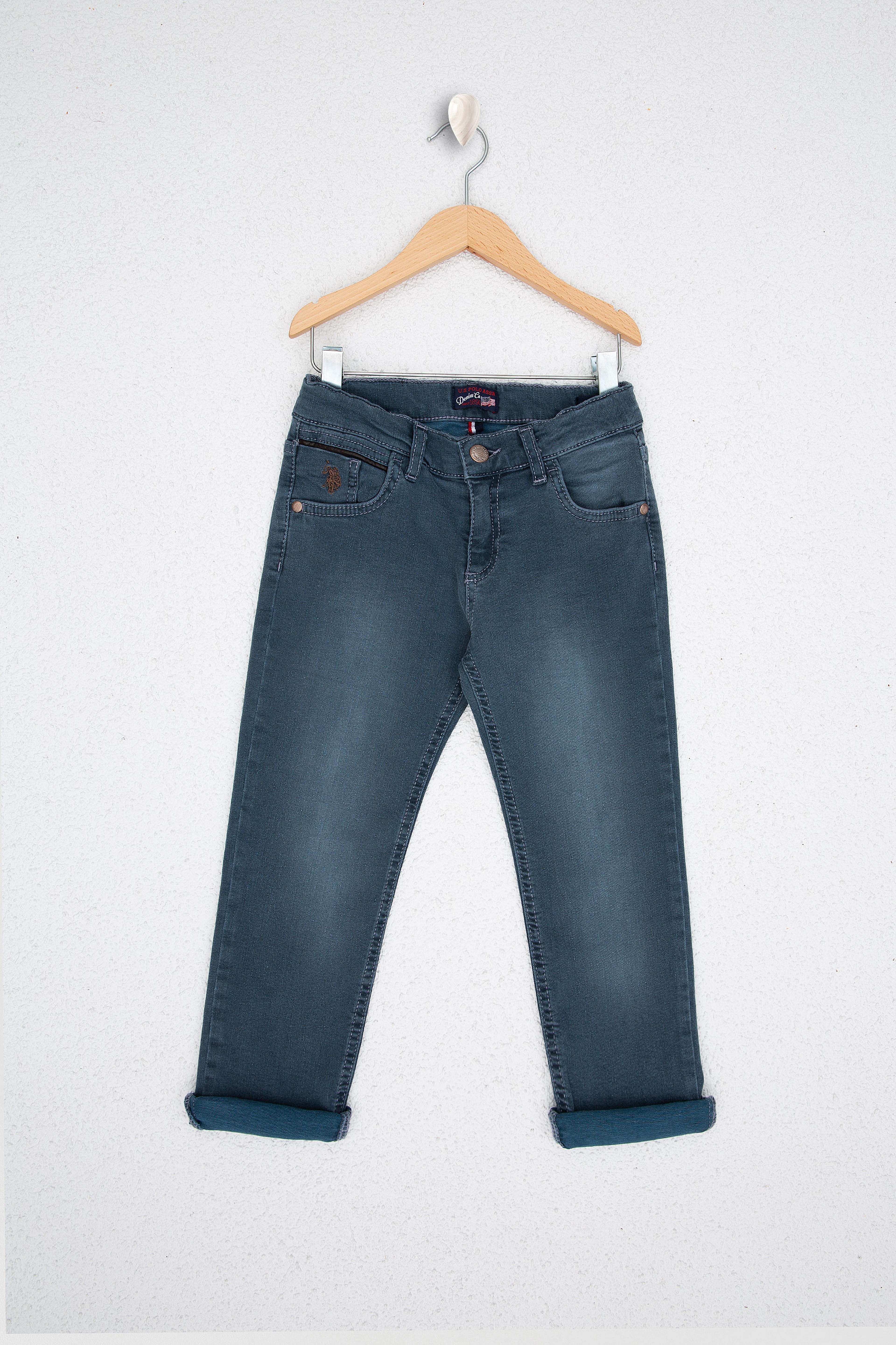Erkek Çocuk Gri Denim Pantolon - Image 1