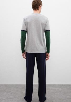 Erkek Gri Pijama - 50223337014