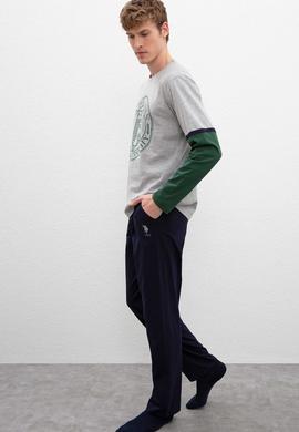 Erkek Gri Pijama - 50223337014