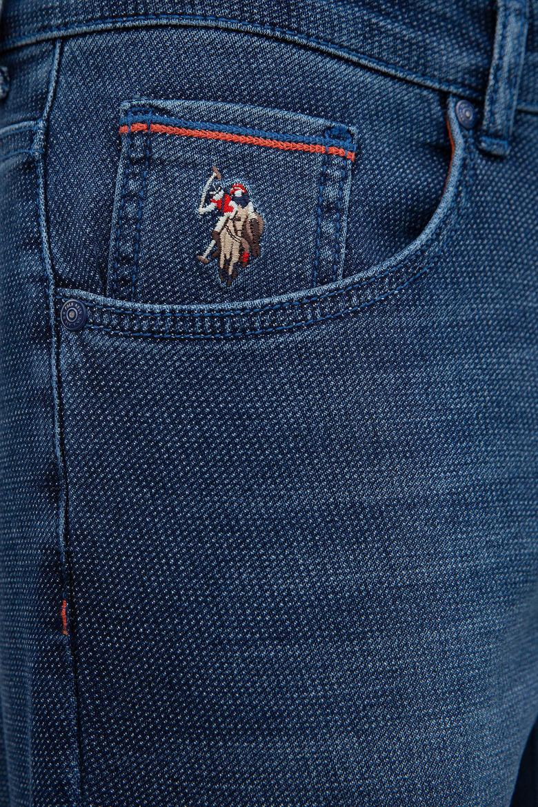 Erkek Mavi Denim Pantolon - 50199841006