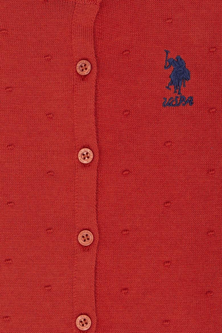 Kız Çocuk Kırmızı Triko Hırka - 50208717008