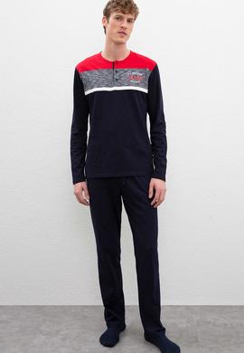 Erkek Lacivert Pijama - 50223328007