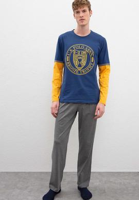 Erkek Mavi Pijama - 50223337003