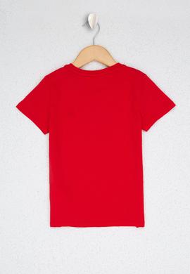 Çocuk Kırmızı Bisiklet Yaka Tişört - 50222064024