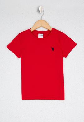 Çocuk Kırmızı Bisiklet Yaka Tişört - 50222064024