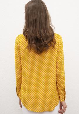 Kadın Sarı Gömlek Uzunkol - 50199215017