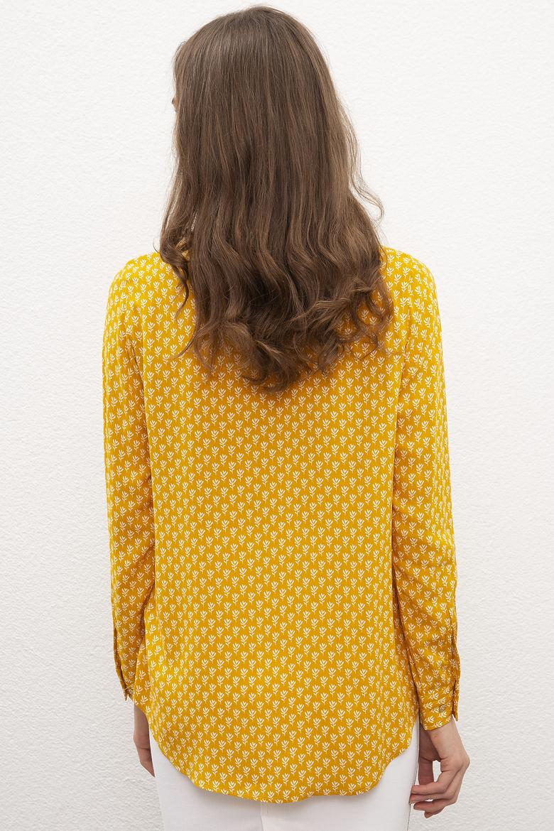 Kadın Sarı Gömlek Uzunkol - 50199215017