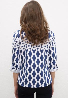 Kadın Lacivert Gömlek Uzunkol - 50218698015