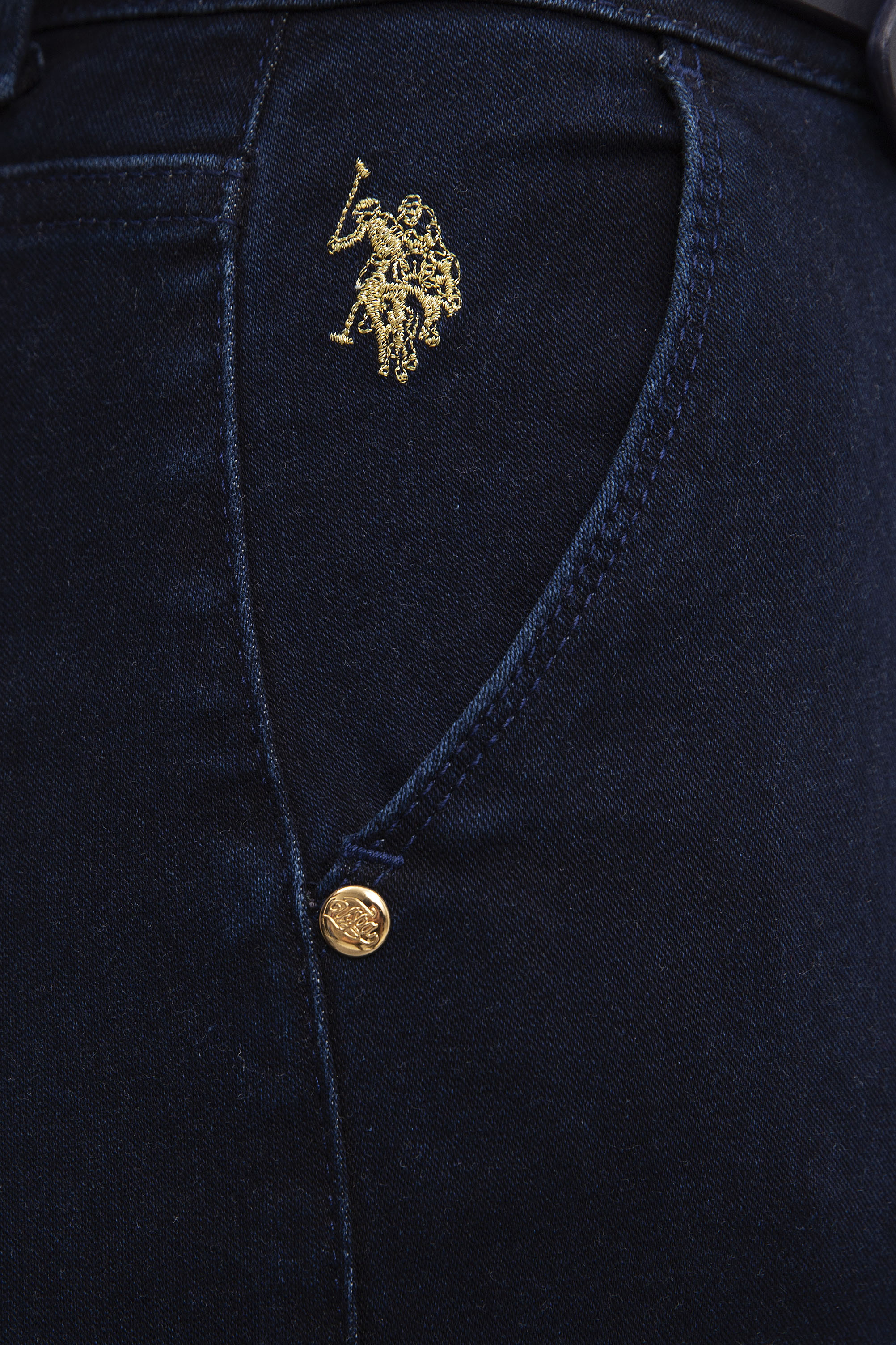 Kadın Mavi Denim Bermuda - Image 4