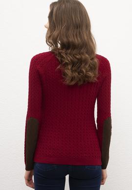 Kadın Bordo Kazak - 50206824002