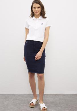 Kadın Lacivert Dokuma Etek - 50198955042