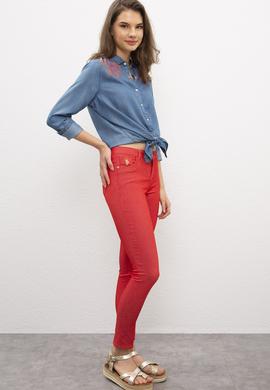 Kadın Kırmızı Pantolon - 50202690092