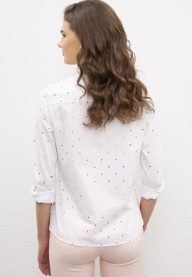 Kadın Beyaz Gömlek Uzunkol - 50202859005