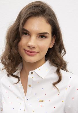 Kadın Beyaz Gömlek Uzunkol - 50202859005