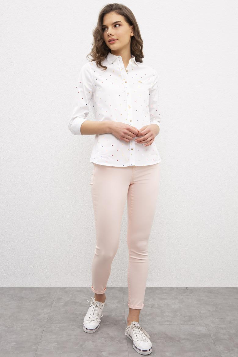 Kadın Beyaz Gömlek Uzunkol - 50202859005