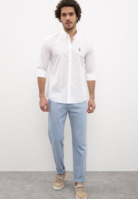 Erkek Mavi Gömlek Uzunkol - 50218629003