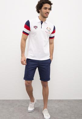Erkek Beyaz Polo Yaka T-Shirt - 50199784001