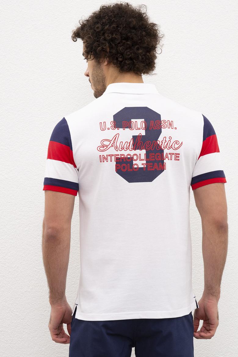 Erkek Beyaz Polo Yaka T-Shirt - 50199784001
